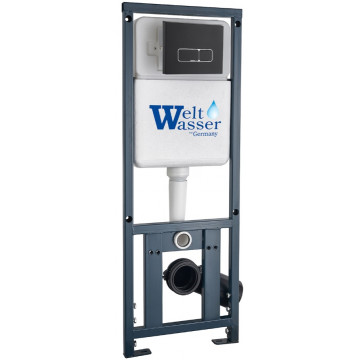 Инсталляция для подвесного унитаза Weltwasser Marberg 410 SE BL 10000011212 с черной клавишей смыва