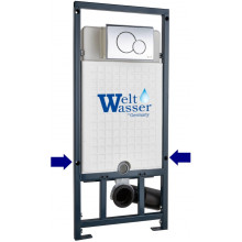 Инсталляция для подвесного унитаза Weltwasser Marberg 507 RD CR 10000008208 с клавишей смыва