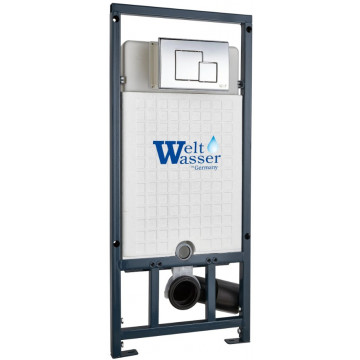 Инсталляция для подвесного унитаза Weltwasser Marberg 507 SE CR 10000008209 с черной клавишей смыва