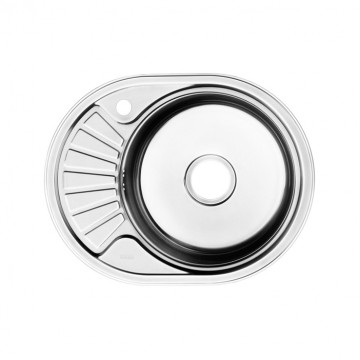 Мойка кухонная с выпуском IDDIS Suno S SUN60SRi77K 600*470 нержавеющая сталь, шелк, чаша справа