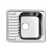 Мойка кухонная с выпуском IDDIS Strit S STR58PRi77K 585*485 нержавеющая сталь, полированная, чаша справа