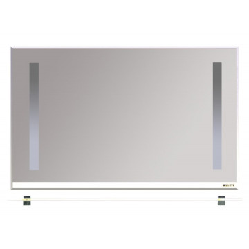 Зеркало Misty Джулия 120 белое White с полочкой