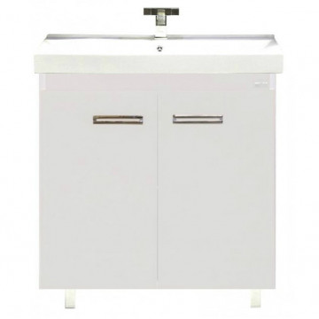 Тумба с раковиной Misty Джулия Qvatro 75 белая White