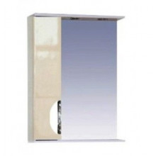 Зеркало-шкаф Misty Жасмин 55 L бежевый эмаль
