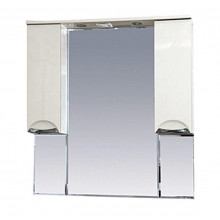 Зеркало-шкаф Misty Жасмин 105 белый эмаль
