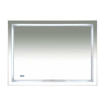 Зеркало Misty Неон 2 LED 120x80 сенсор на зеркале + часы