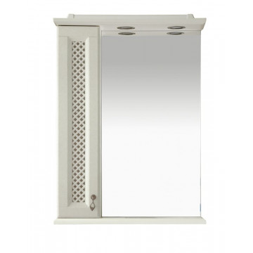 Зеркало-шкаф Misty Вивьен 60 L слоновая кость