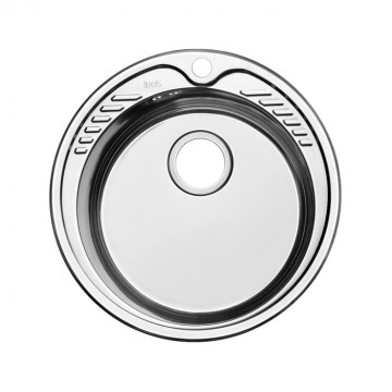 Мойка кухонная с выпуском IDDIS Suno S SUN51P0i77K D510 нержавеющая сталь, полированная