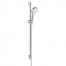 Душевой гарнитур Hansgrohe Croma Select S 1jet Uni Eco 26575400 90 см хром/белый