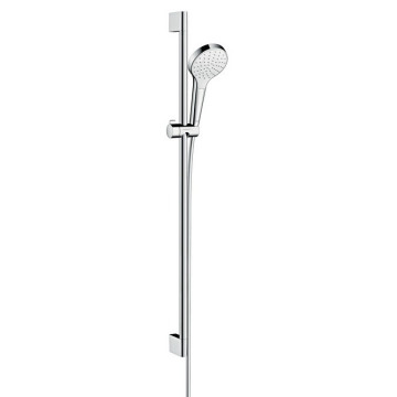 Душевой гарнитур Hansgrohe Croma Select S 1jet Uni Eco 26575400 90 см хром/белый