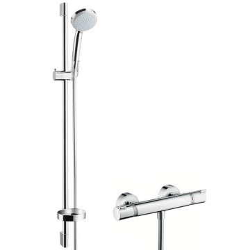 Душевой комплект Hansgrohe Croma 100 Vario EcoSmart 27033000 с термостатом Ecostat Comfort