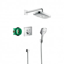 Душевая система скрытого монтажа hansgrohe Raindance Select E 27296000 с термостатом ShowerSelect