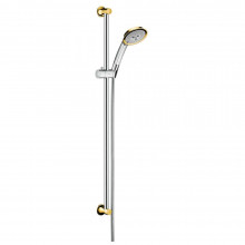 Душевой гарнитур Hansgrohe Raindance Classic 100 AIR 3jet Unica Classic 27841090, хром/золото
