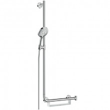 Душевой гарнитур Hansgrohe Raindance Select S 120 U'Comfort 26326400 110 см, цвет хром/белый