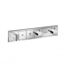 Смеситель для душа Hansgrohe RainSelect 15355000, 2 потребителя, термостатический, хром