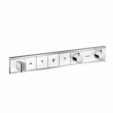 Смеситель для душа Hansgrohe RainSelect 15357400, 4 потребителя, термостатический, белый/хром