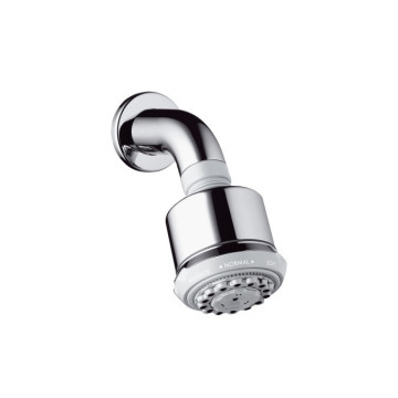 Верхний душ Hansgrohe Clubmaster 27475000 sntx, 8,5х8,5 см, 1 режим струи, с держателем