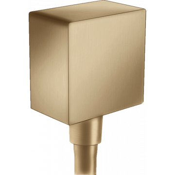 Шланговое подсоединение Hansgrohe Fixfit Square 26455140, бронза матовый