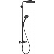 Душевая система Hansgrohe Raindance Select S 240 PowderRain 1jet Showerpipe 27633670, черный матовый