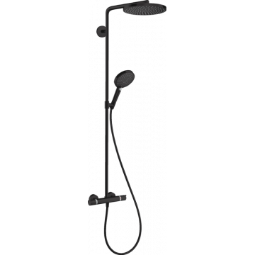 Душевая система Hansgrohe Raindance Select S 240 PowderRain 1jet Showerpipe 27633670, черный матовый