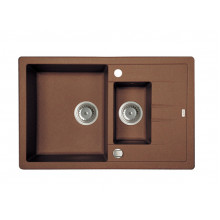 Кухонная мойка Iddis Vane G V34C785i87 78 x 50 x 22.7 см, Granucryl, 1 чаша+1/2, коричневый (шоколад)