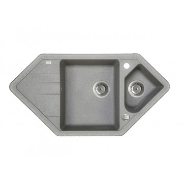 Кухонная мойка Iddis Vane G V27G965i87 96 x 50 x 22.7 см, Granucryl, угловая, серый