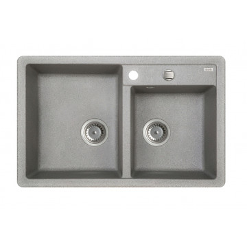 Кухонная мойка Iddis Vane G V22G782i87 78 x 50 x 22.7 см, Granucryl, 2 чаши, серый