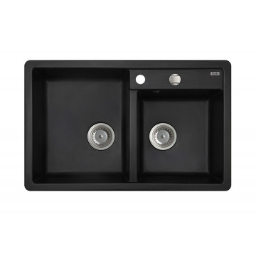 Кухонная мойка Iddis Vane G V21B782i87 78 x 50 x 22.7 см, Granucryl, 2 чаши, черный