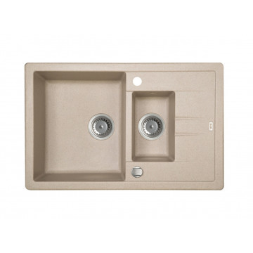 Кухонная мойка Iddis Vane G V18P785i87 78 x 50 x 22.7 см, Granucryl, 1 чаша+1/2, бежевый (песок)