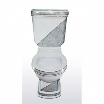 Унитаз-компакт Creavit Y.GOLLER Декор DIAG./GRI YG310.001I0