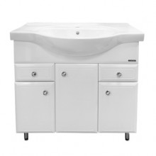 Тумба-умывальник Comforty Сочи-85 белая с раковиной Comforty Т-9385
