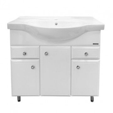Тумба-умывальник Comforty Сочи-85 белая с раковиной Comforty Т-9385