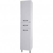 Шкаф-пенал Bellezza Джела 40 L 6147 с бельевой корзиной белый