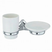 WasserKRAFT Aller K-1126C Держатель стакана и мыльницы