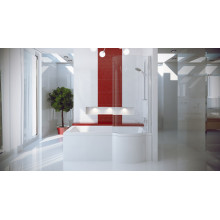 Акриловая ванна BESCO INSPIRO с душевой кабиной 150x70 R WAI-150-NPR
