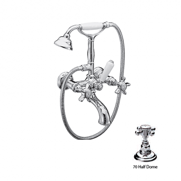 Смеситель для ванны Nicolazzi Classica 1401CR70  Half Dome