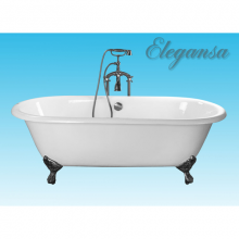 Чугунная ванна Elegansa Gretta Chrome отдельностоящая