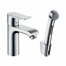 Смеситель для раковины Hansgrohe Metris 31285000 110 mm с гигиеническим душем