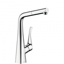 Смеситель для кухни Hansgrohe Metris 14821000 на 1/2 с выдвижным изливом