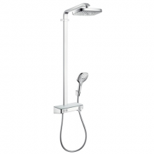 Душевая система Hansgrohe Raindance Select Showerpipe E300 2 jet 27126000 с кнопками управления