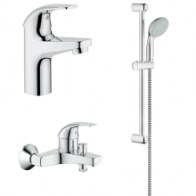 Комплект / Набор смесителей Grohe 3 в 1 BauCurve 122251 (126741)