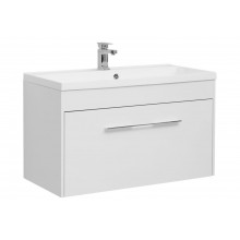 Тумба с раковиной Aquanet Августа 100 белый 210019+204096 (225443)