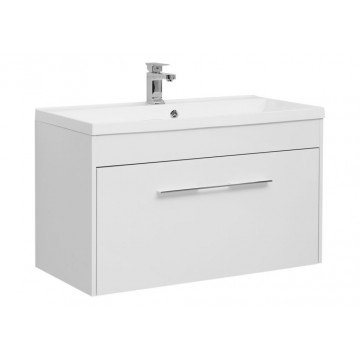 Тумба с раковиной Aquanet Августа 100 белый 210019+204096 (225443)