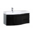 Тумба с раковиной Aquanet Опера 115 L черный 169612+169398