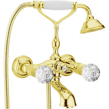 Смеситель для ванны Webert Karenina КА720201 Бронза/кристаллы Swarovski