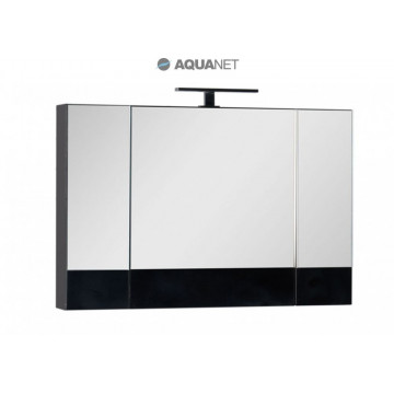 Зеркало-шкаф Aquanet Нота 100 черный 168879