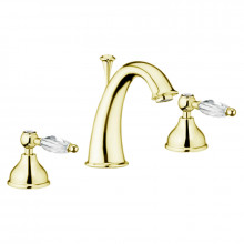 Смеситель для раковины Webert Alexandra AL750101010 золото, ручки Swarovski