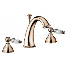 Смеситель для раковины Webert Alexandra AL750101065, бронза, ручки Swarovski