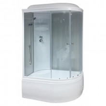 Душевая кабина Royal Bath RB 8120BK4-MT левая стекло прозрачное