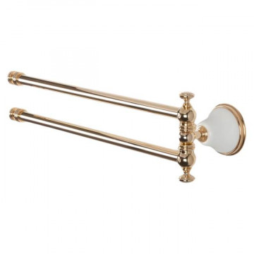 Полотенцедержатель Tiffany World Harmony TWHA013bi/oro, белый/золото